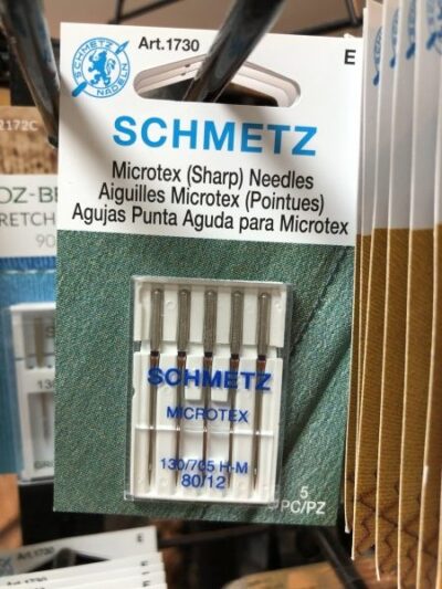 Schmetz Microtex Needles 80/12