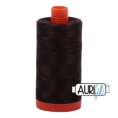 Aurifil 50wt. Very Dark Bark MK50SC6-1130