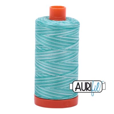 Aurifil 50wt. Variegate Turquoise Foam MK50SC6-4654