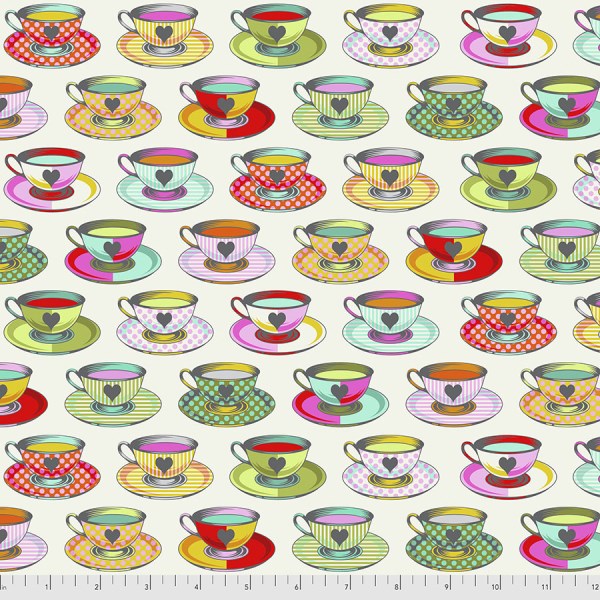 Tea Time Curiouser and Curiouser by Tula Pink for Free Spirit PWTP163-Sugar