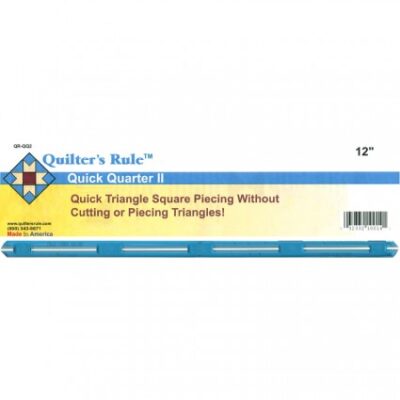 Quick Quarter II Ruler, 12" x 1/2", QURQR-QQ2