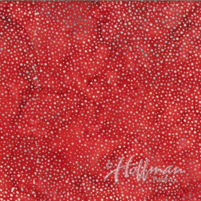 Hoffman 885 Dot Batiks 885-5 Red