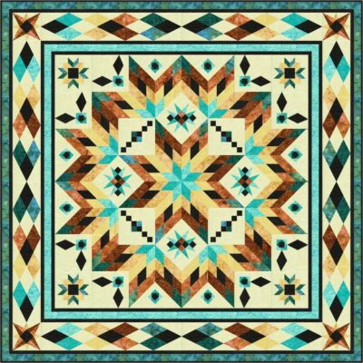 Whirligig Quilts Taos Quilt Kit in two sizes, 51" x 51" or 102" x 102"