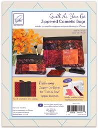 Quilt As You Go Zippered Cosmetic Bags